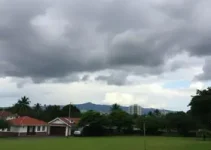 dia com muitas nuvens