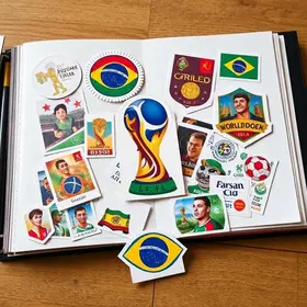 trocar figurinhas do álbum da Copa do Mundo